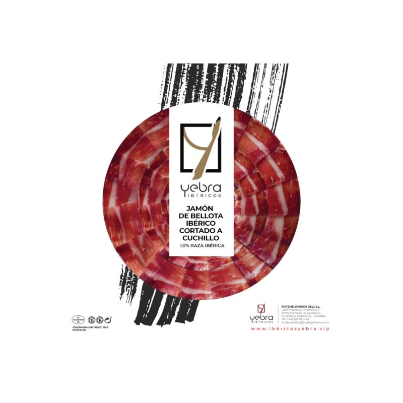 JAMÓN DE BELLOTA LONCHEADO 50% IBERICO  10 SOBRES